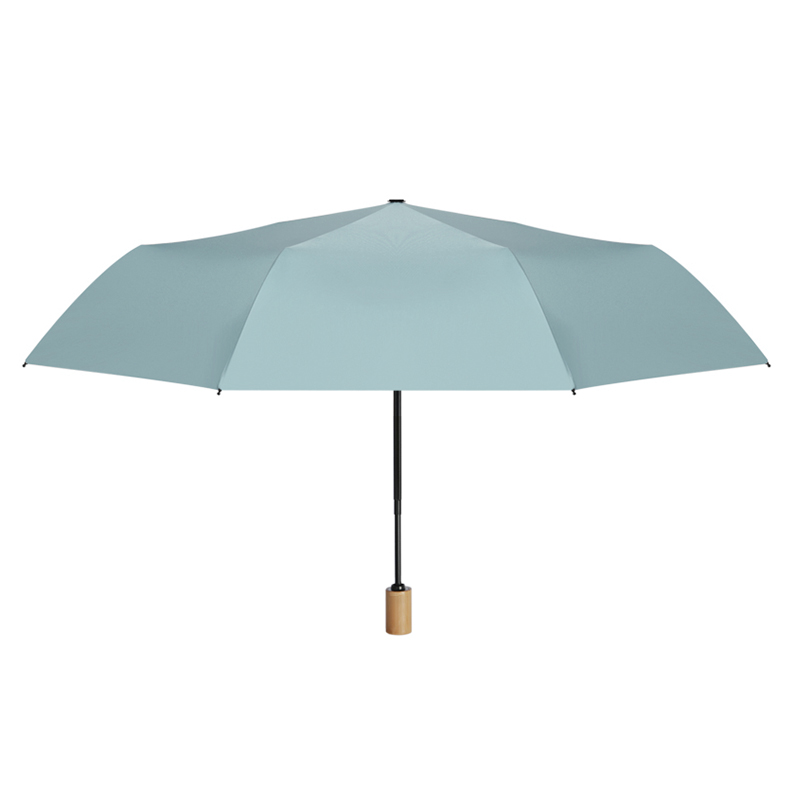 三极 Tri-polar TP7027 手动木柄黑胶伞 8骨 （单位：把） 烟波蓝