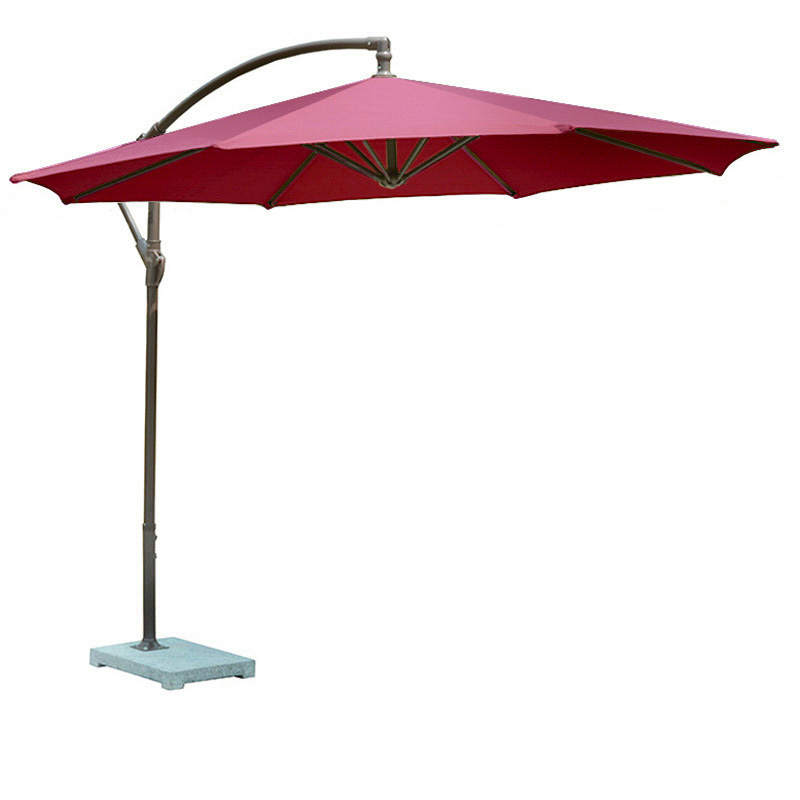 三极 Tri-polar TP7056 户外遮阳伞庭院伞 （单位：把） 酒红色 单顶铁质 直径2.7M大理石底座
