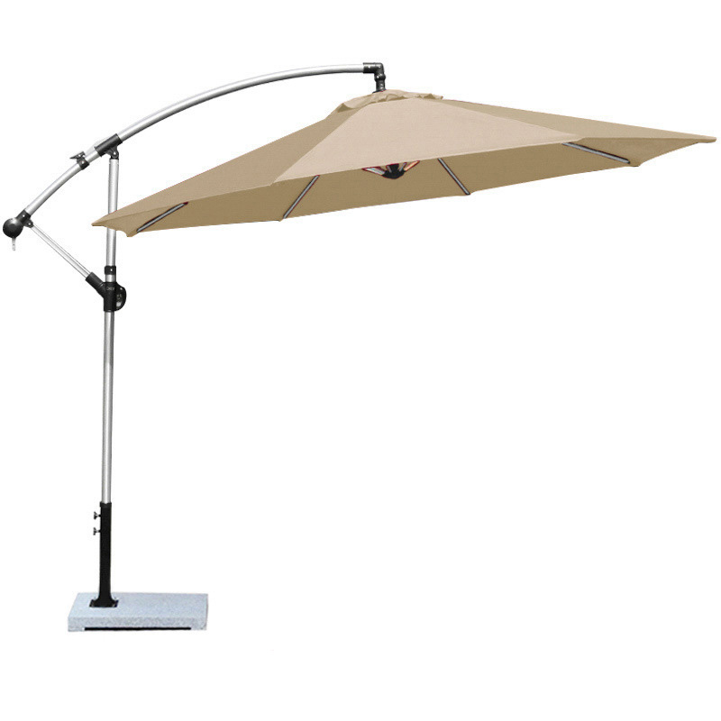 三极 Tri-polar TP7056 户外遮阳伞庭院伞 （单位：把） 卡其色单顶铝合金 直径3M 大理石底座