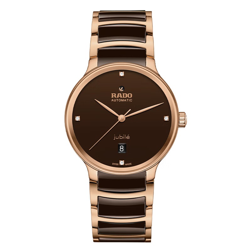 雷达（RADO） 晶萃系列陶瓷机械男士手表 R30017712（单位1块） 棕色