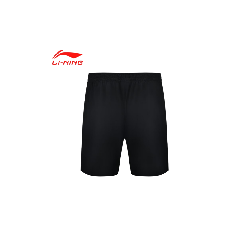 李宁（LI-NING）AKSU789男羽毛球服短款比赛裤速干汗运动短裤  标准黑（ 单位：件） 黑色