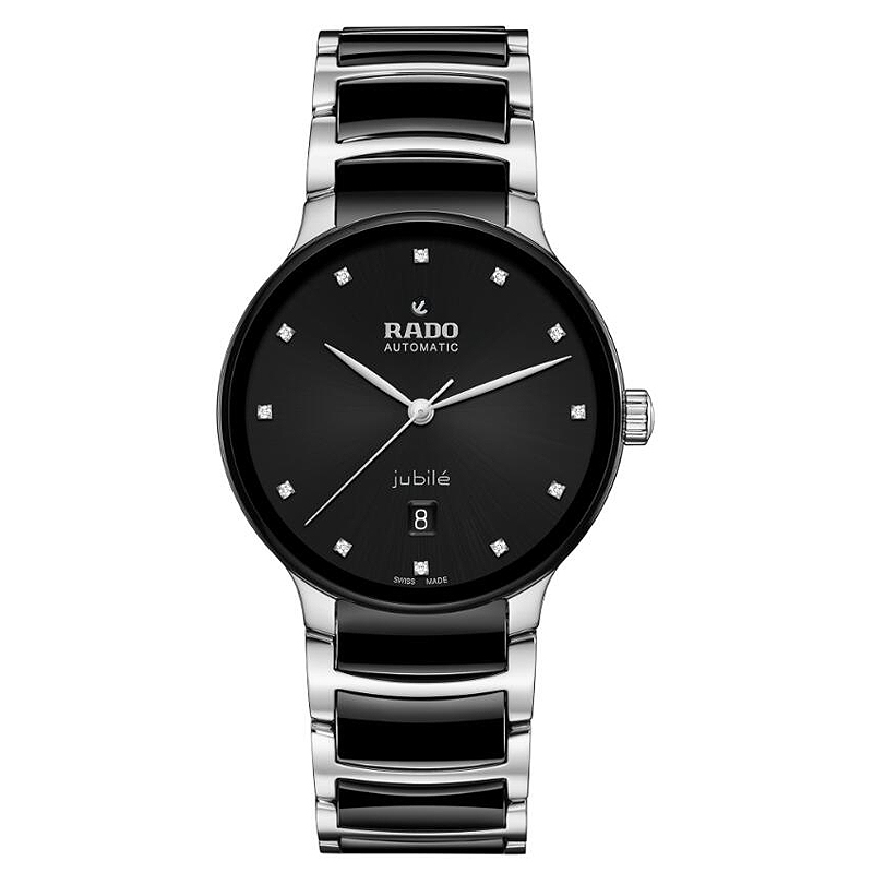 雷达（RADO） 晶萃系列陶瓷镶钻机械男士手表 R30018742（单位1块） 黑色