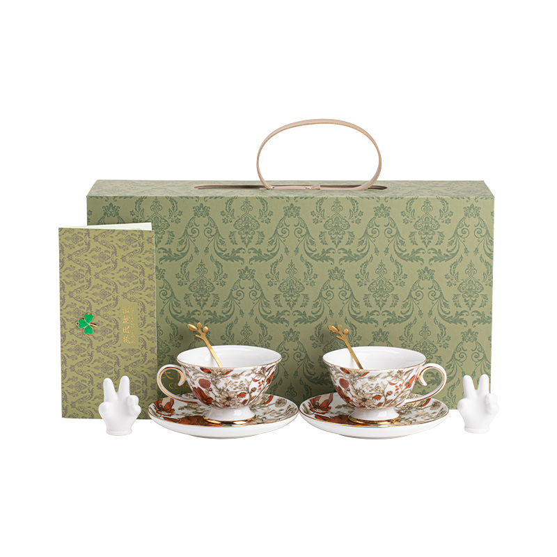 苏氏陶瓷（SUSHI CERAMICS）J1086咖啡杯套装秋意浓生日乔迁伴手礼（单位：套） 混色