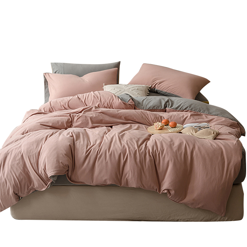 三极 Tri-polar TP2754 天竺棉全棉针织床品套件  （单位：套）双拼 黛莎 床单款三件套 适用于1.2米床