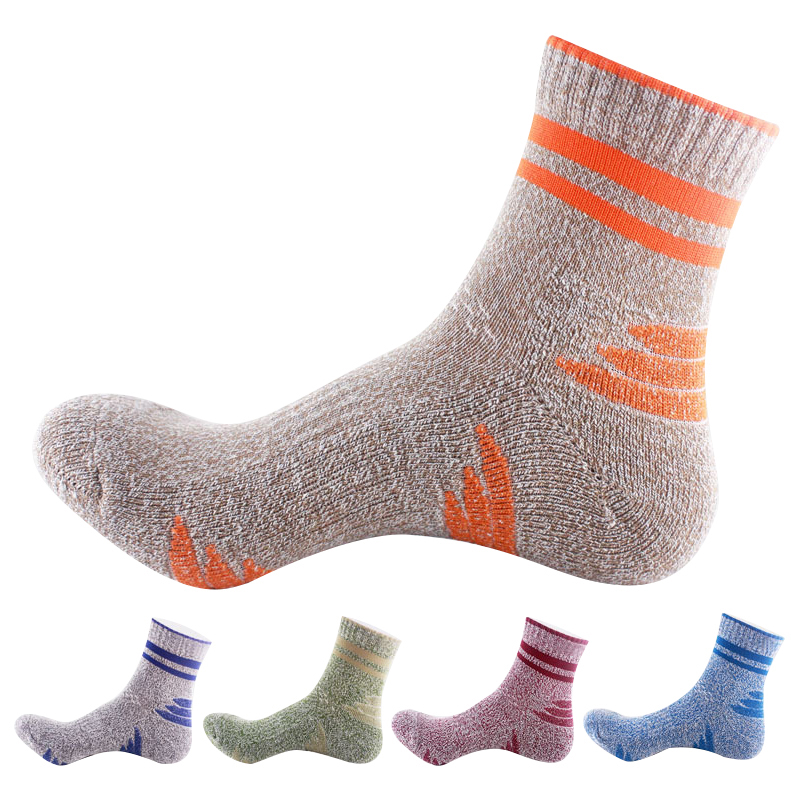 三极 Tri-polar TP3325 户外袜中帮吸湿排汗速干袜 五双装 39-44码 （单位：包） 混色