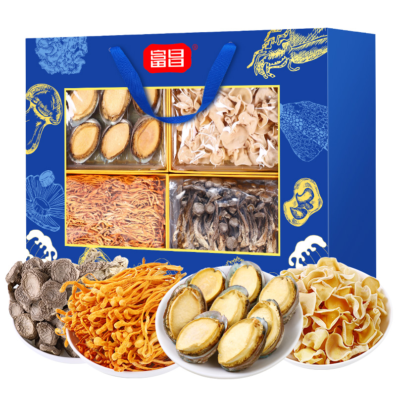 富昌 精品山珍海味礼盒303g（单位：盒） 蓝色