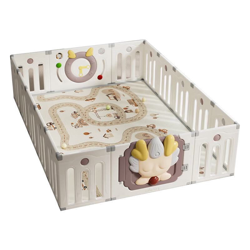 曼龙许愿龙游戏围栏+双面XPE爬爬垫(单位：套) 14+2+轨道环游记