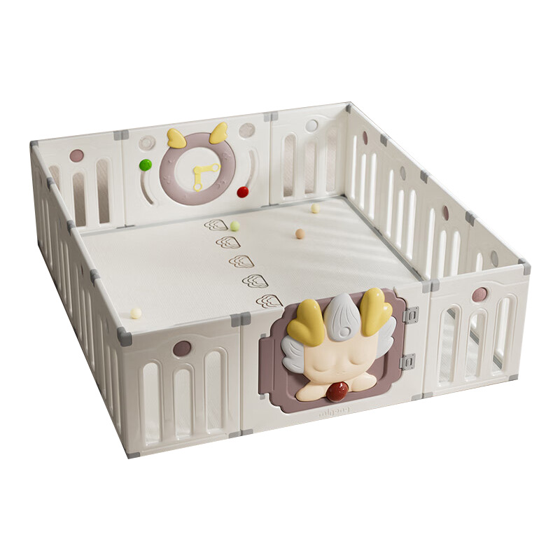 曼龙许愿龙游戏围栏+双面XPE爬爬垫(单位：套) 12+2+云间漫游