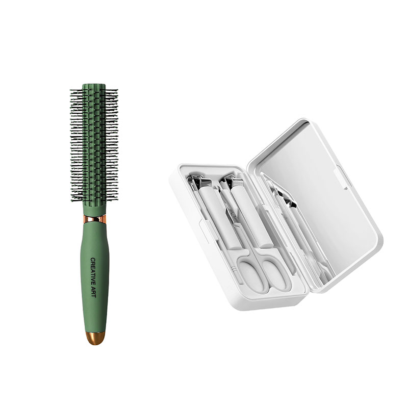 Creative art 卷发造型梳+指甲刀套装（单位：套) 绿色+白色