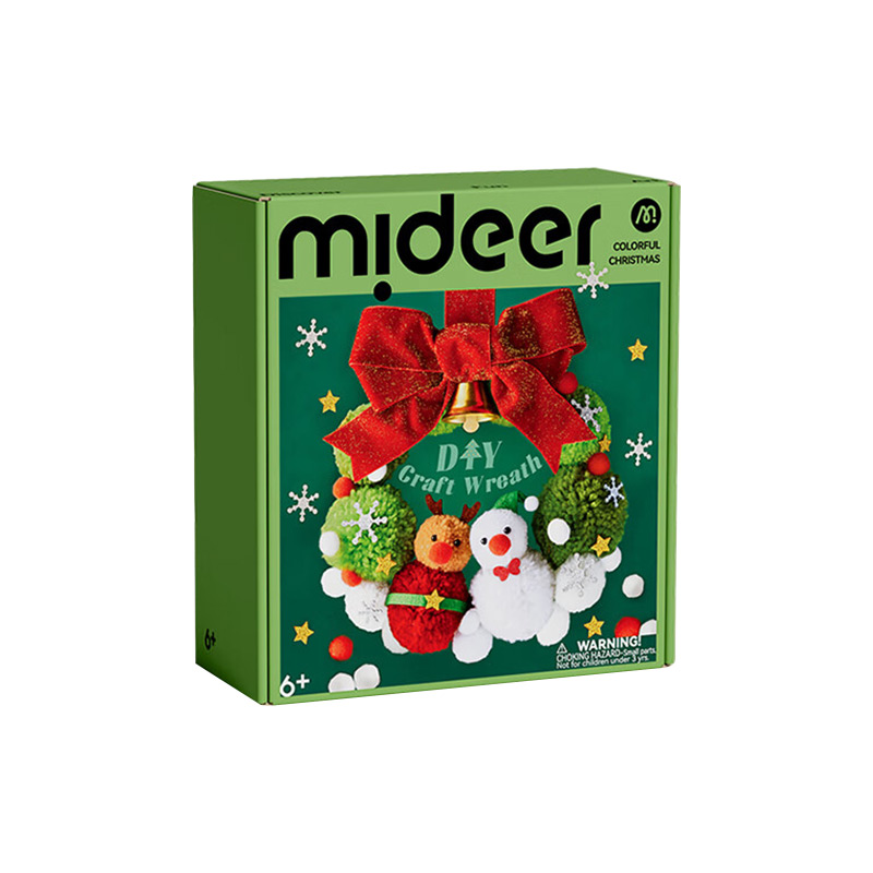 弥鹿mideer圣诞手工花环MD1528(单位：盒) 单色