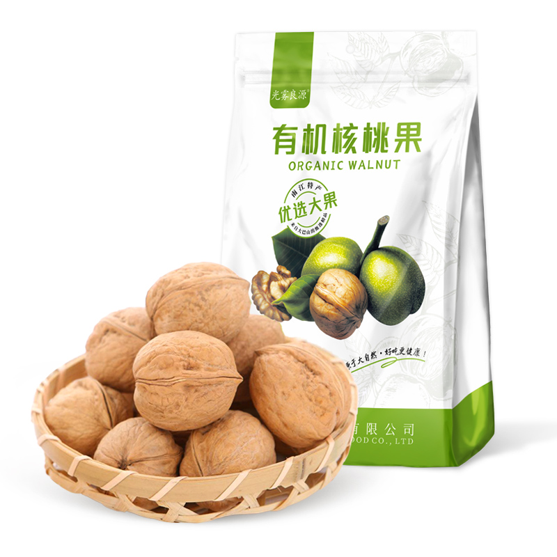光雾良源 有机核桃果 500g 纯天然无污染有机 白色（单位：袋）
