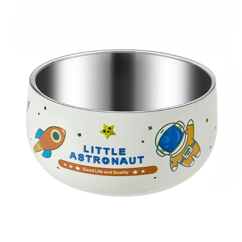 沃德百惠/WORTHBUY G21517-7 316不锈钢碗儿童吃饭碗餐具 500ml（单位：个） 白色