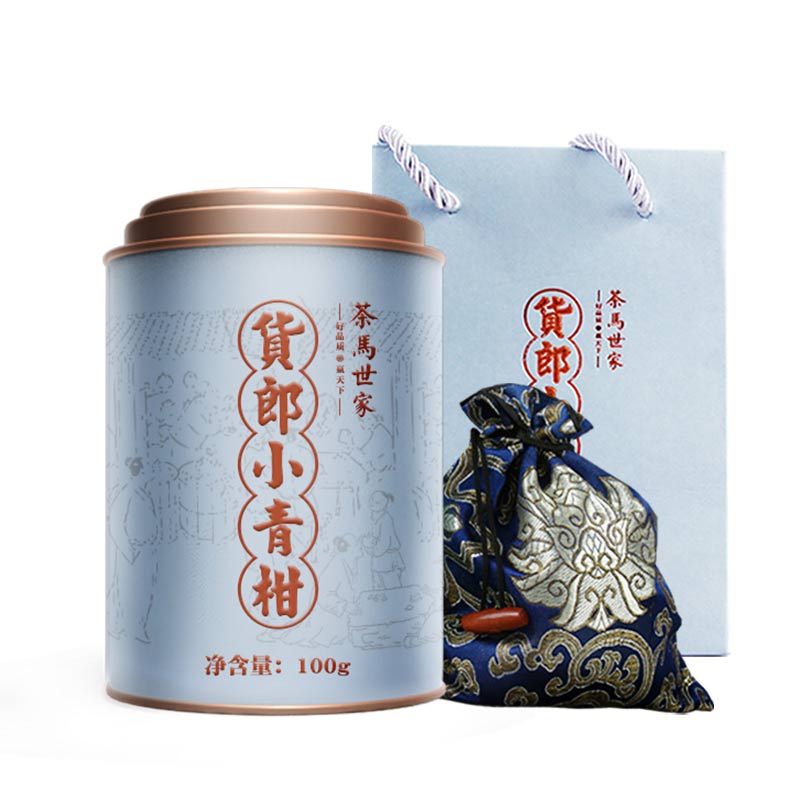 茶马世家货郎小青柑礼盒100g  单位：罐 珍珠灰