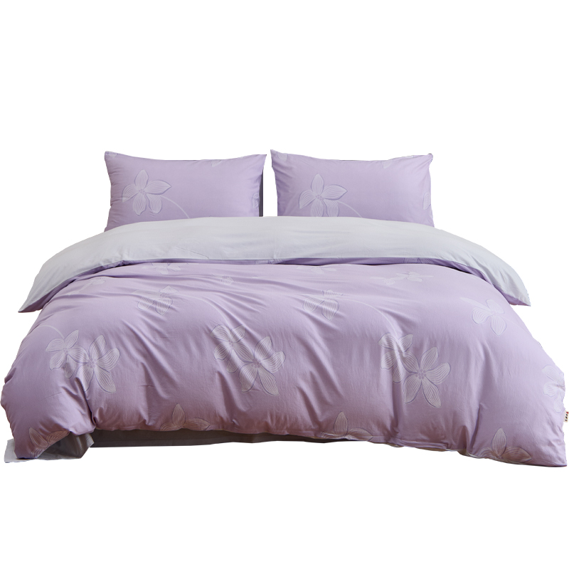 恒源祥云柔针织全棉四件套-染紫（紫）单位：套   1.5-1.8米床（被套：200*230cm）