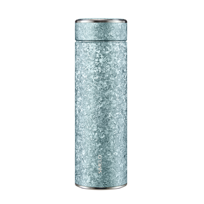 施美乐（SIMELO）象京都欧珀金纯钛鲜萃保温杯470ML（单位：个） 翡丽星空