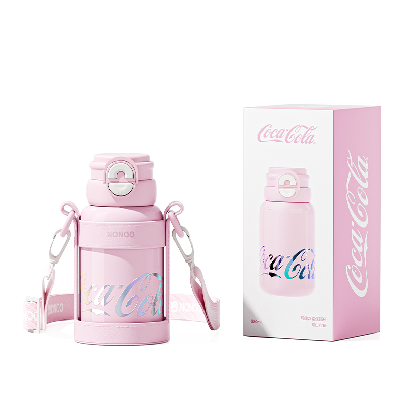 NONOO玩趣双饮保温杯&middot;可口可乐NS580D1（单位：个） 粉色