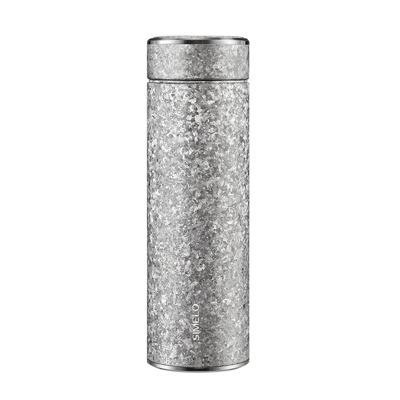 施美乐（SIMELO）象京都欧珀金纯钛鲜萃保温杯470ML（单位：个） 璀璨银河