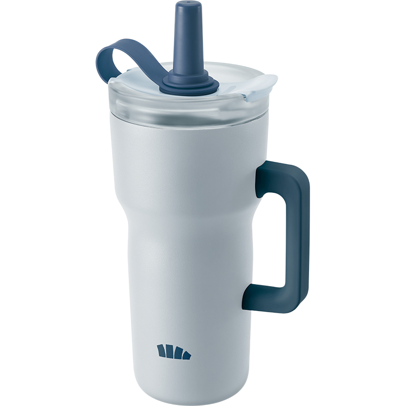 蕉下（beneunder）轻便大容量吸管保温杯LC80224（单位：个） 冰盐蓝