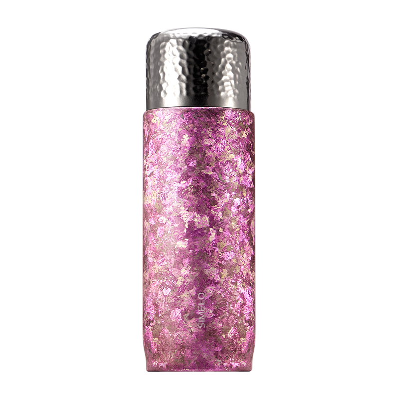 施美乐（SIMELO）印象京都欧珀金纯钛鲜萃焖茶杯450ml臻享版（单位：个） 璀璨红粉