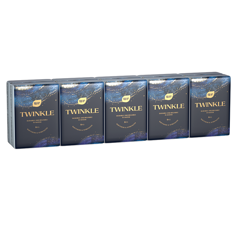 植护暗夜星尘亲肤手帕纸6片10包*5条15220340102（单位：条） 无色