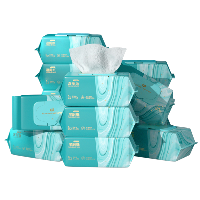 植护青黛湿厕纸80片3包ZH522459N01TY0*3（单位：包） 无色