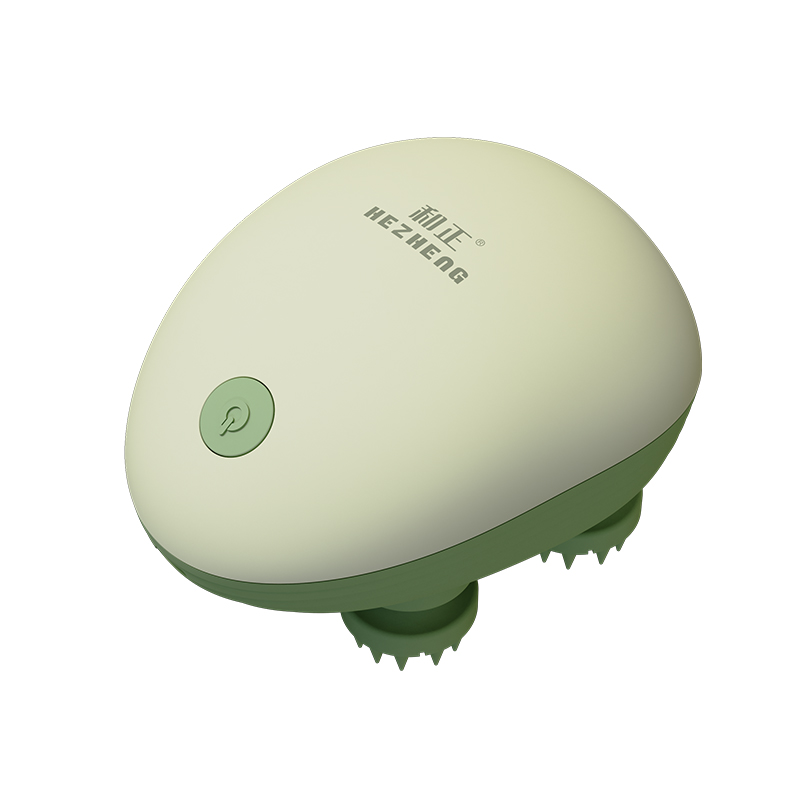 和正(HEZHENG)猫爪头皮按摩仪 揉捏脑袋撸猫洗头 头部按摩器HZ-HEAD-5（单位：个） 绿茶