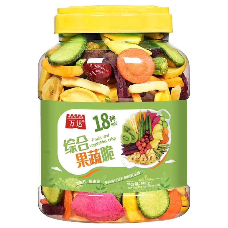 万达18种果蔬脆 500g（单位：罐） 彩色 500g