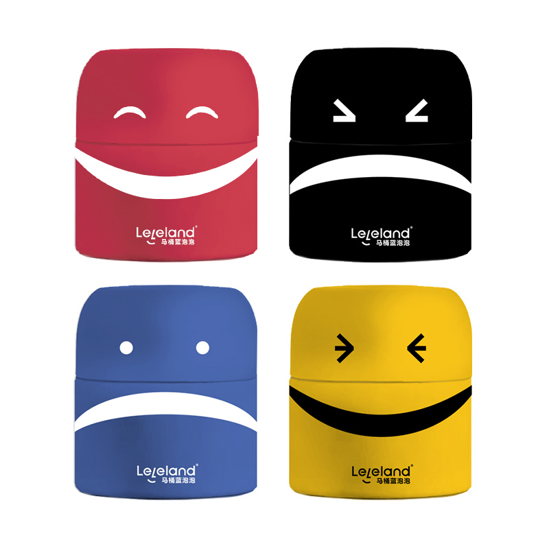 乐乐桉喜怒哀乐马桶清洁剂洁厕宝清香留香去黄蓝泡泡厕所除臭喜怒哀乐随机 70g*4颗/1套 单位：套 混色