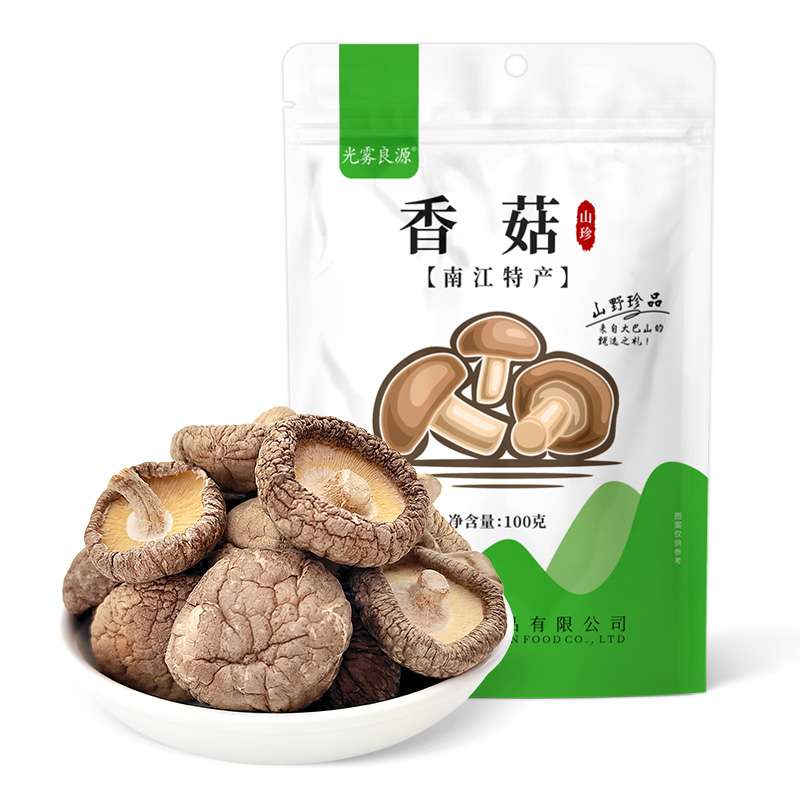光雾良源 香菇 100g*1袋 南江特产菌香浓郁 白色（单位：袋）