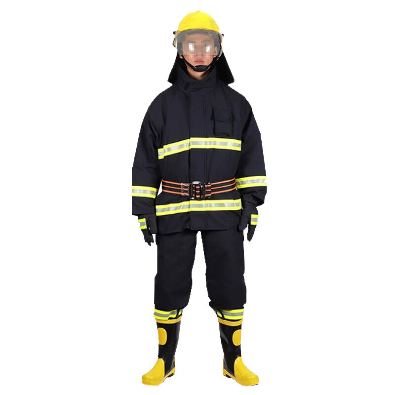苏兴 消防服套装17款消防员防护服六件套XXL /175-180 3C认证 鞋码备注（单位：套） 黑色