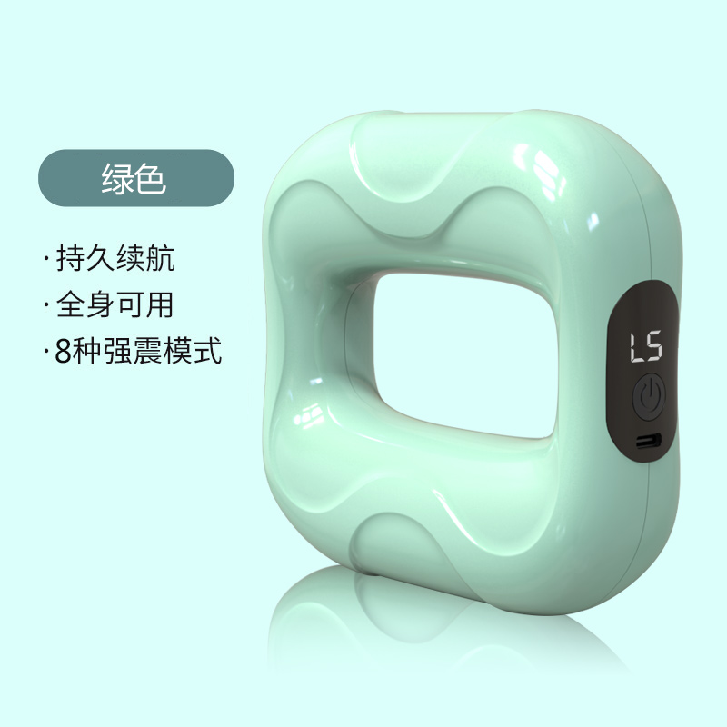 宏太（HongTai）运动燃脂环甩脂机筋膜环枪瘦肚子腰部腹部燃脂减肥神器按摩全身懒人腰带（单位：台） HT-17M-绿色