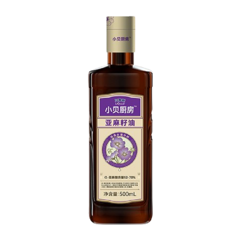 贝蒂斯小贝厨房亚麻籽油500ML （单位：瓶） 褐色