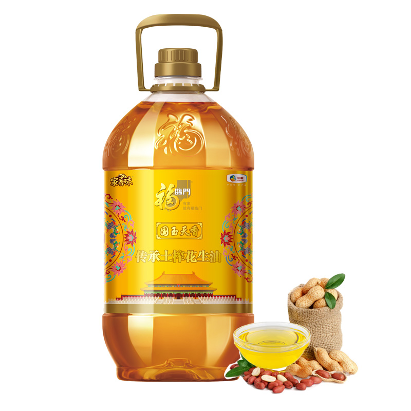 福临门家香味国玉天香花生油5L/瓶 金黄色