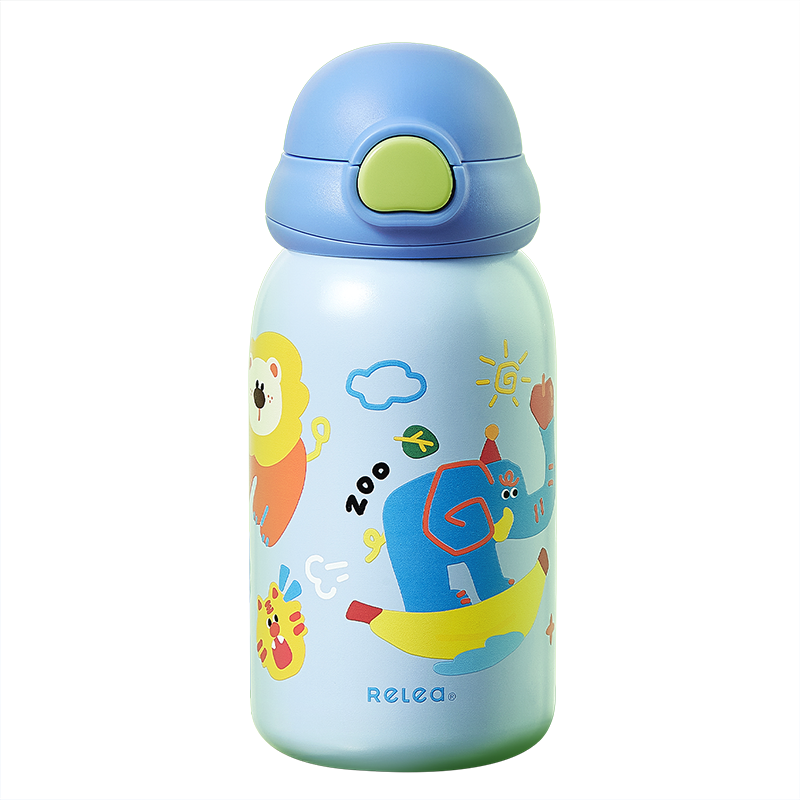 物生物(RELEA)棉花糖保温杯560ml-(单杯不含杯套含背带) JV012452 单位：个 逃离动物园