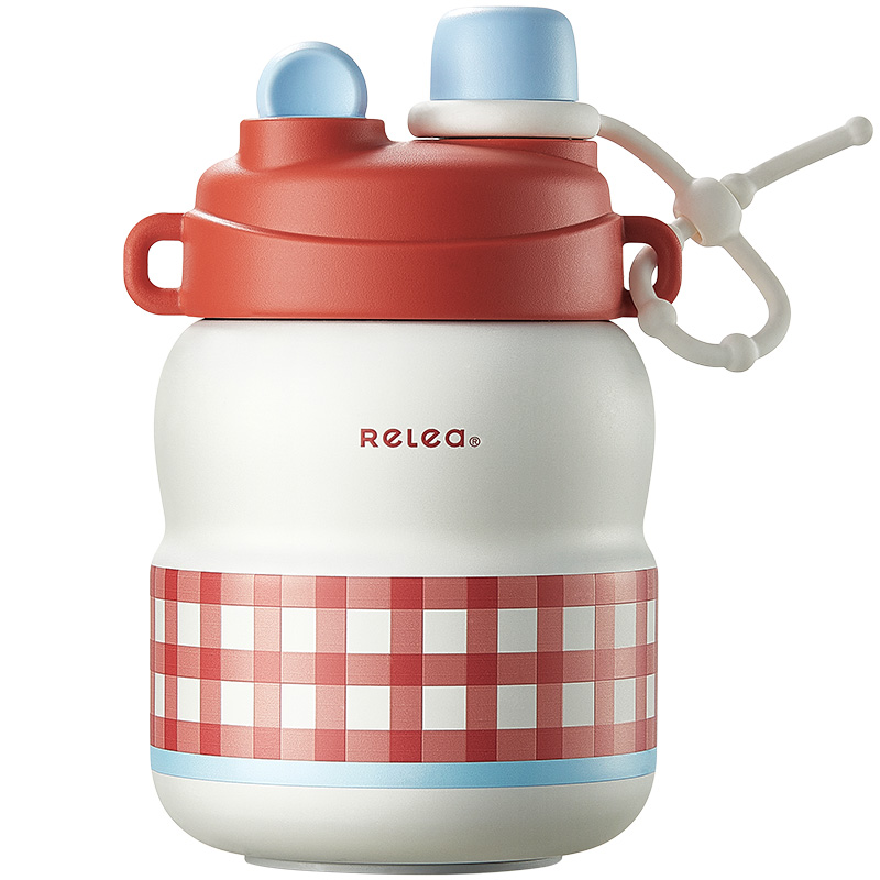 物生物(RELEA)胖嘟嘟保温杯600ml JV012456 单位：个 花园派对红 花园派对红