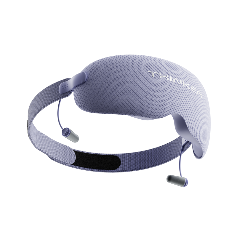 脑洞氛子（EVERYTHINK）旅行便携遮光降噪均码可调节大小紫色安睡眼罩V-2(单位:个) 紫色