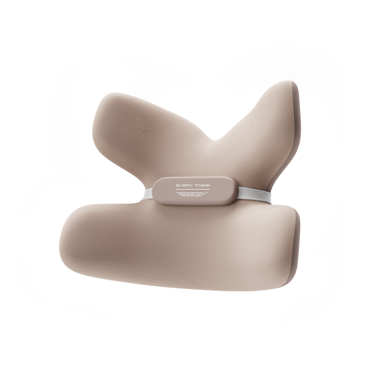 脑洞氛子（EVERYTHINK）人体工学蝶形护腰均码奶茶杏小蝴蝶腰靠HS2(单位:个) 奶茶杏