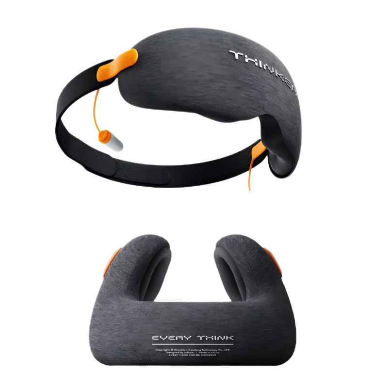 脑洞氛子（EVERYTHINK）旅行便携均码安睡眼罩V-2+M码放空颈枕E2【黑色套装】(单位:套) 黑色