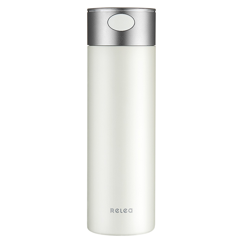 物生物(RELEA)智言保温钛杯450ML JV012459 单位：个 月山白