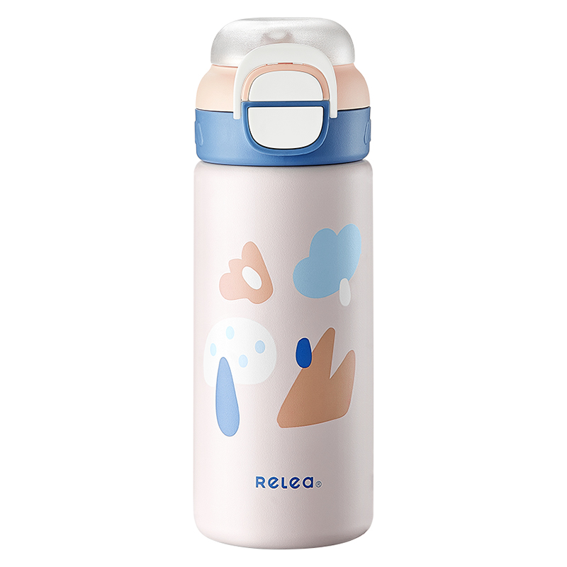 物生物(RELEA)妙多多316L JV012453 不锈钢保温杯600ML JV012453 单位：个 雾野森林不含杯套款