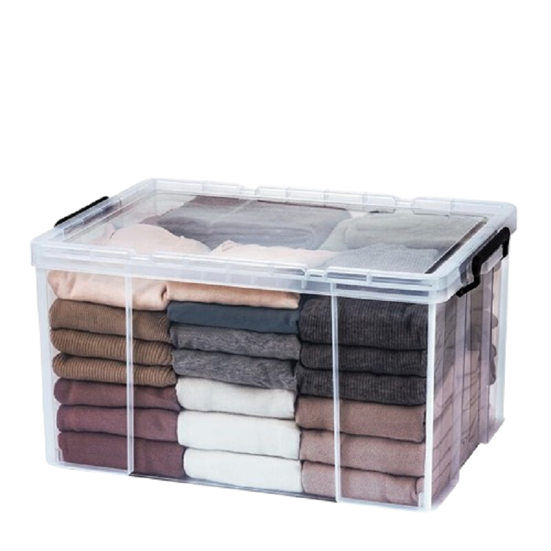 捷扣捷扣（JEKO＆JEKO） 65L特耐斯储物箱SWB-5220 直角收纳箱（单位：个） 透明色