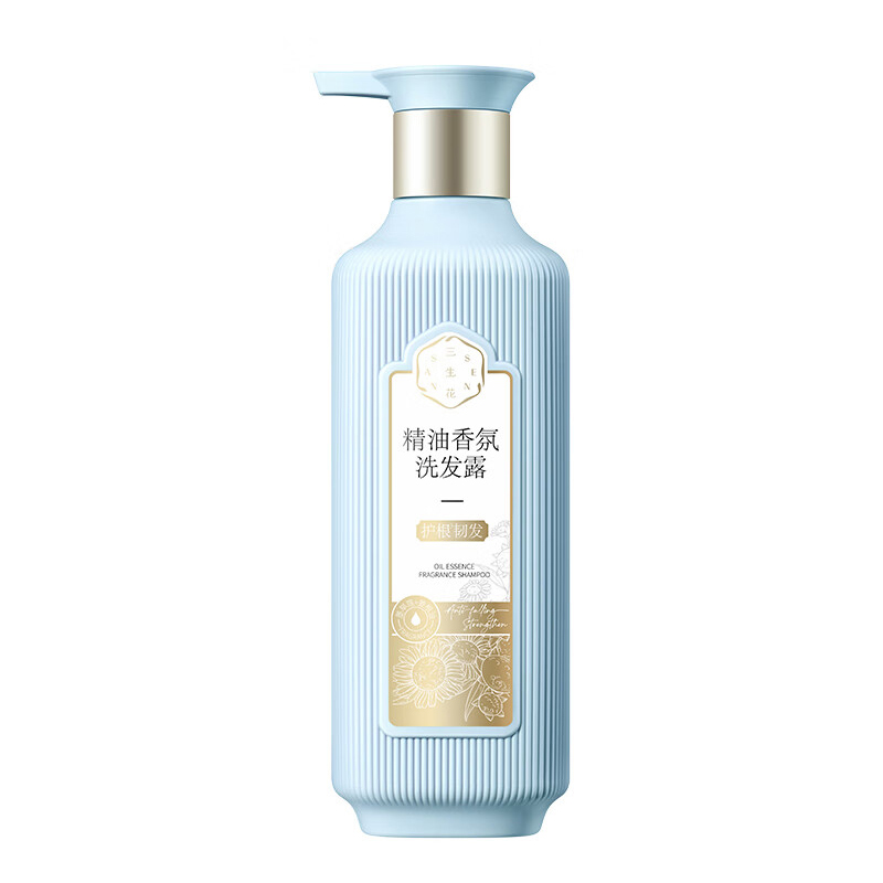 三生花精油香氛洗发露800ml（单位：支） 蓝色  护根韧发