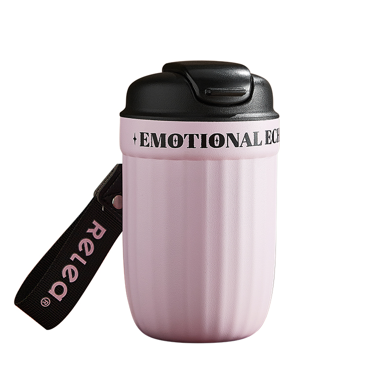 物生物(RELEA)胖丁咖啡杯380ml JV012475 单位：个 黑莓粉