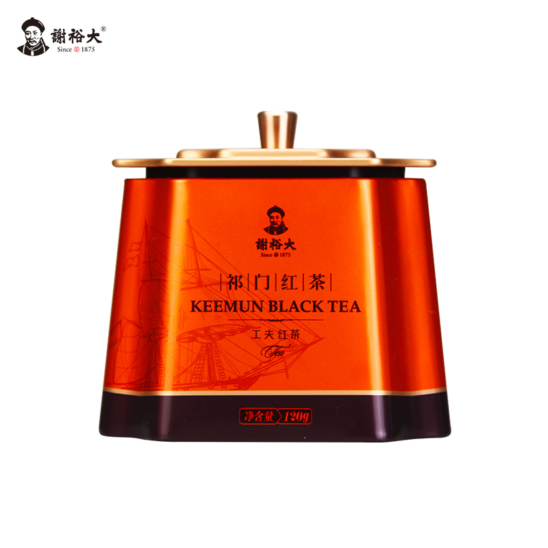 谢裕大祁门红茶工夫红茶120g/听（单位：盒） 红色