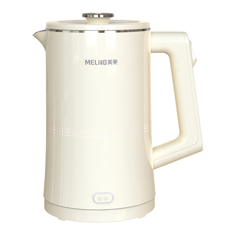 美菱(Meiling)家用1.7L保温电热水壶 双层防烫MH-K79A（单位/台） 象牙色