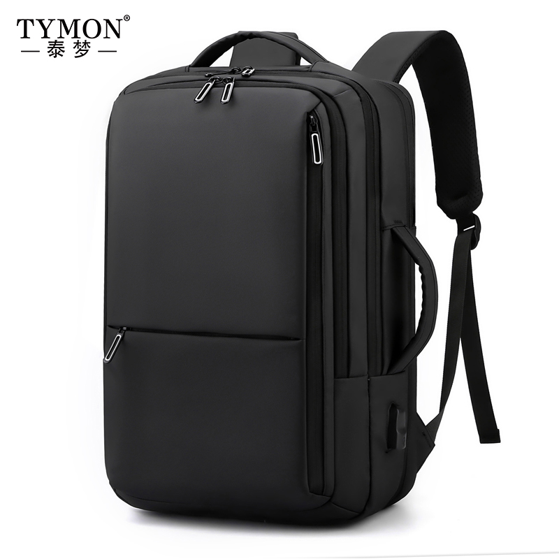 泰梦（TYMON）多功能商务双肩包 TM-2103 黑色