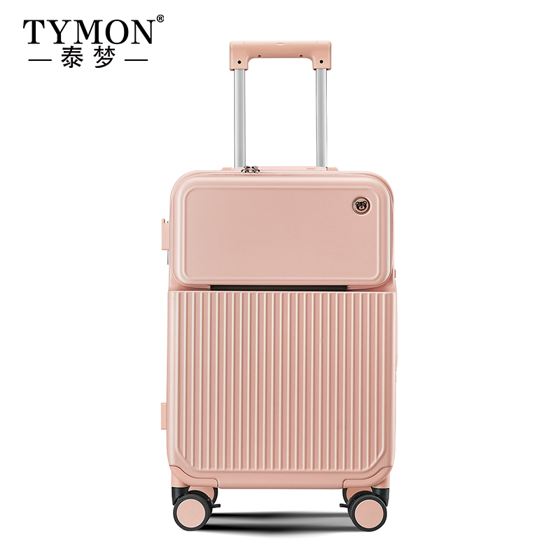 泰梦(TYMON)豆蔻时光-旅行箱（铝框款）TM-1939 樱花粉 24寸