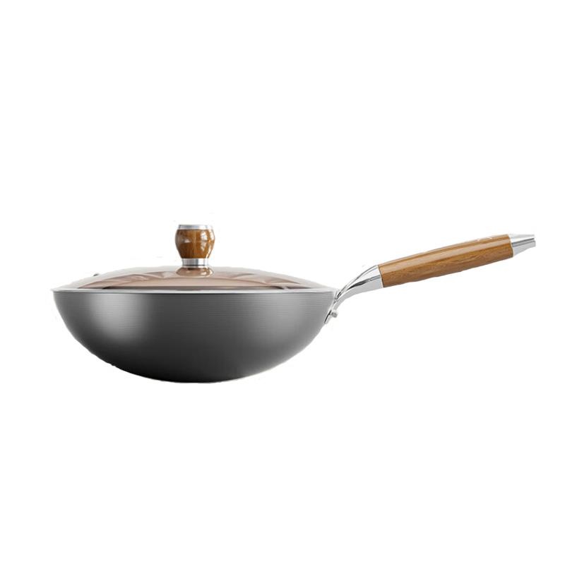 双枪 （Suncha）DG10153 新中式铁锅32cm 规格：32CM 黑色