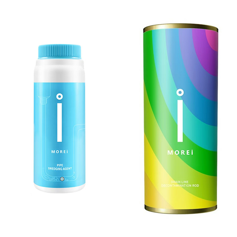 Morei(多瑞）管道疏通剂 300g*1+Morei排水管去污棒14支*1 单位：瓶 绿色+蓝色