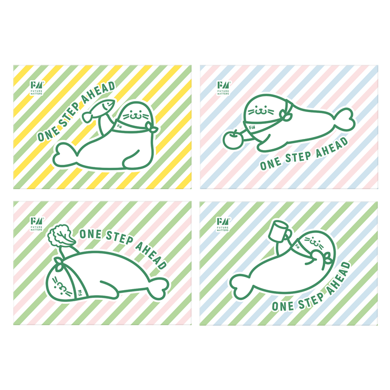 FUTURE MATTERS 4张/包 32*46 天竹纤维防泼水餐垫  彩色条纹（单位：包）